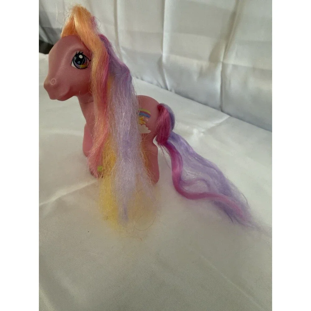 Vintage 2002 Hasbro MLP My Little Pony RAINBOW FLASH G3 Long Hair
